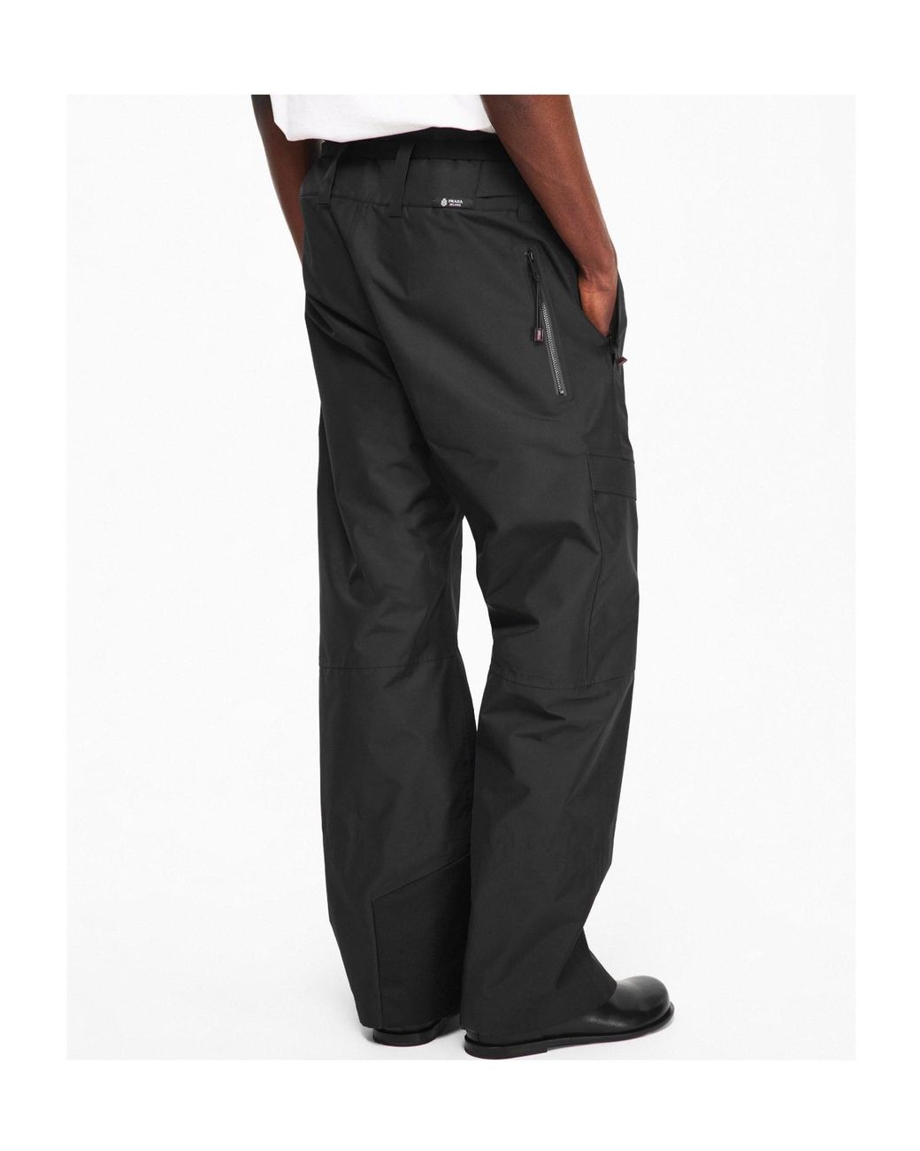 Prada Black Straight Outdoor Trousers for men