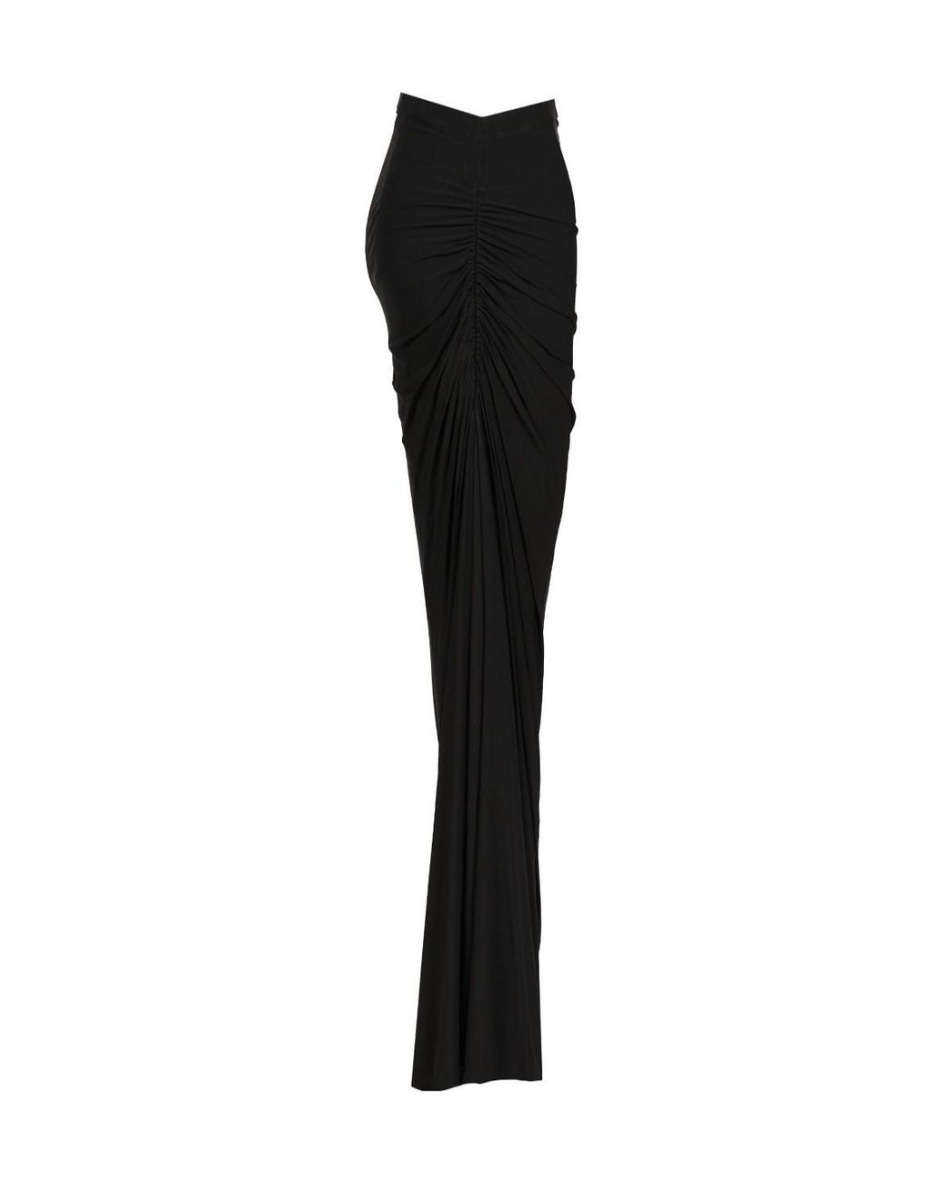 Alaïa Black Alaïa Soft Jersey Draped Skirt