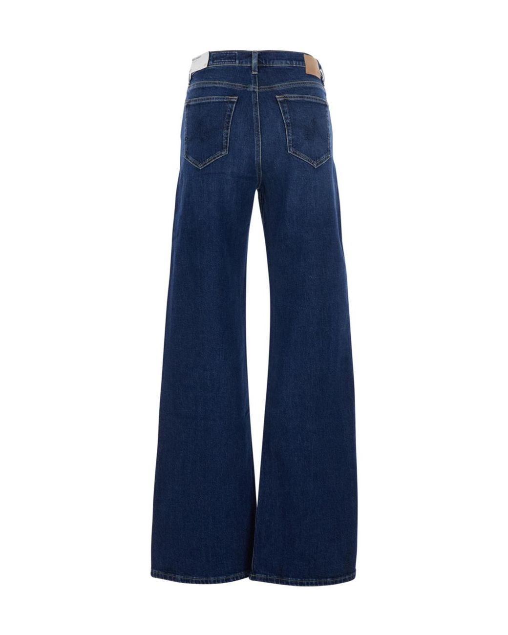 AG Jeans Blue New Baggy High Waist Wide-Leg Jeans