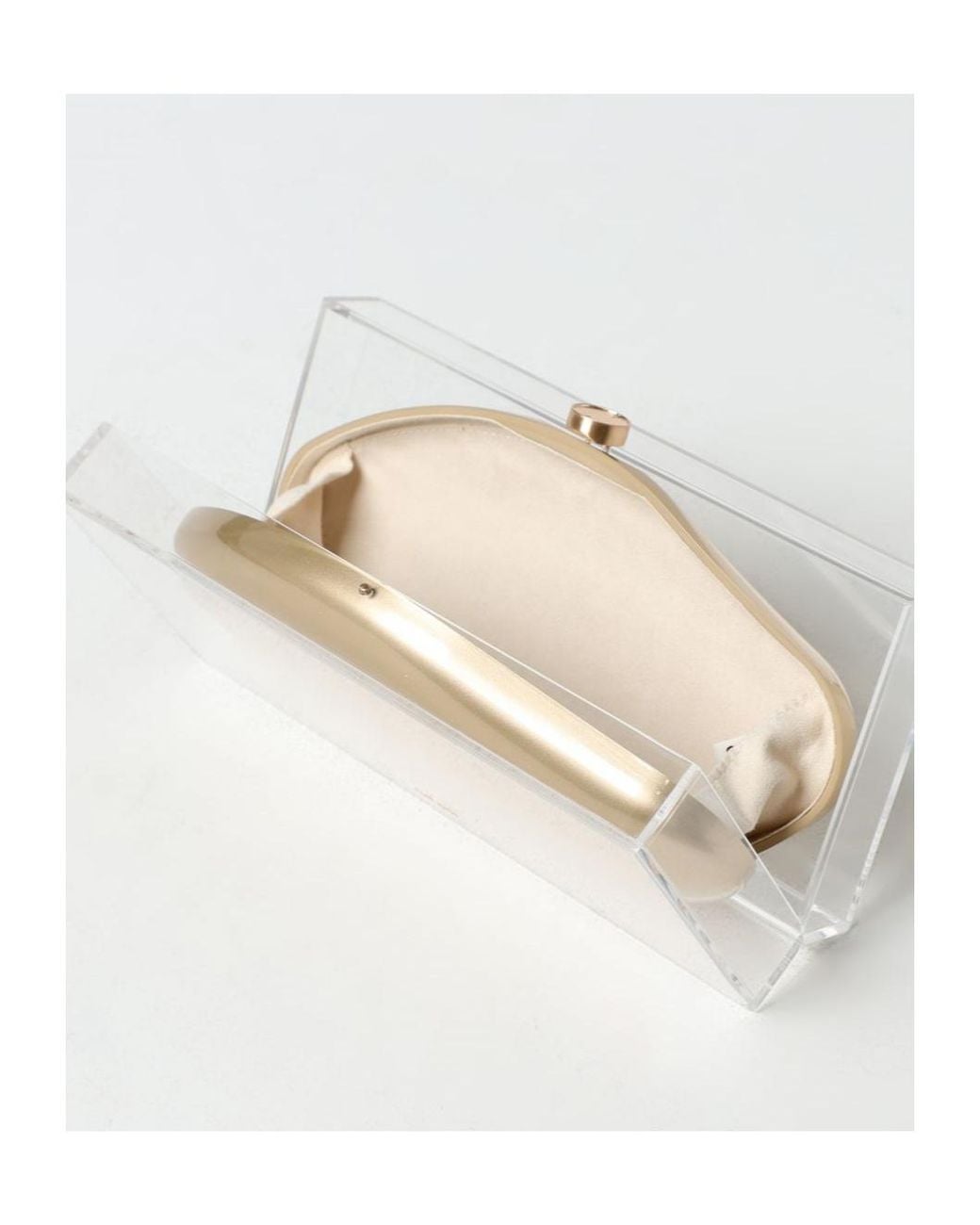 Cult Gaia Natural Annika Box Clutch Bag