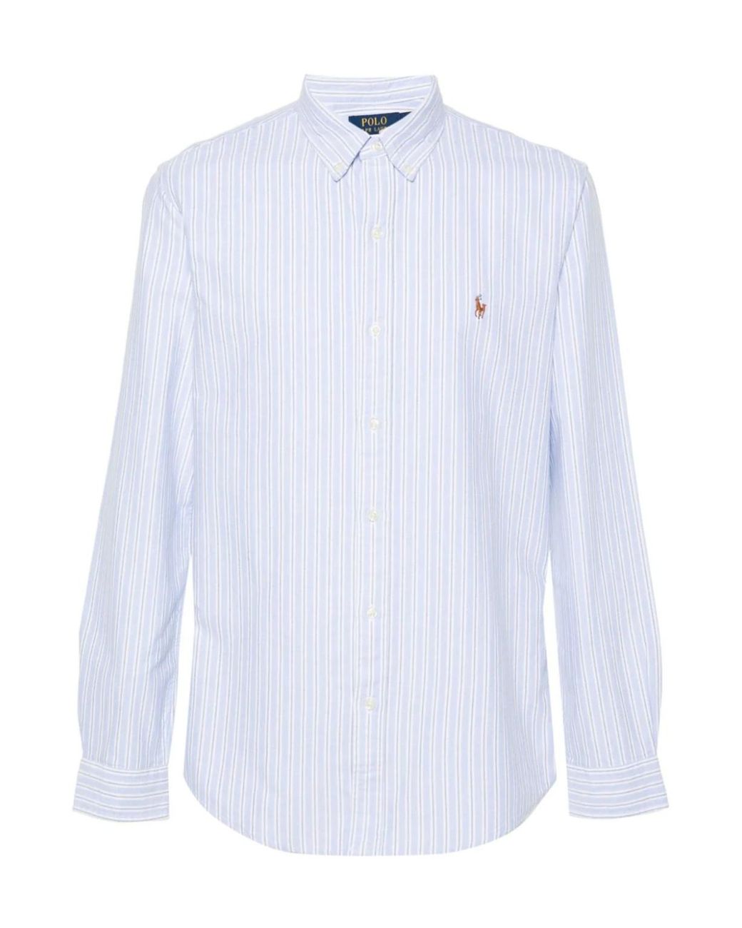 Polo Ralph Lauren White Logo Embroidered Oxford Shirt for men