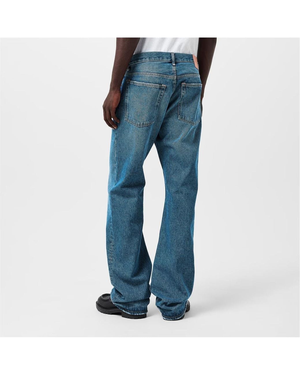 Acne Blue Distressed Detail Jeans for men