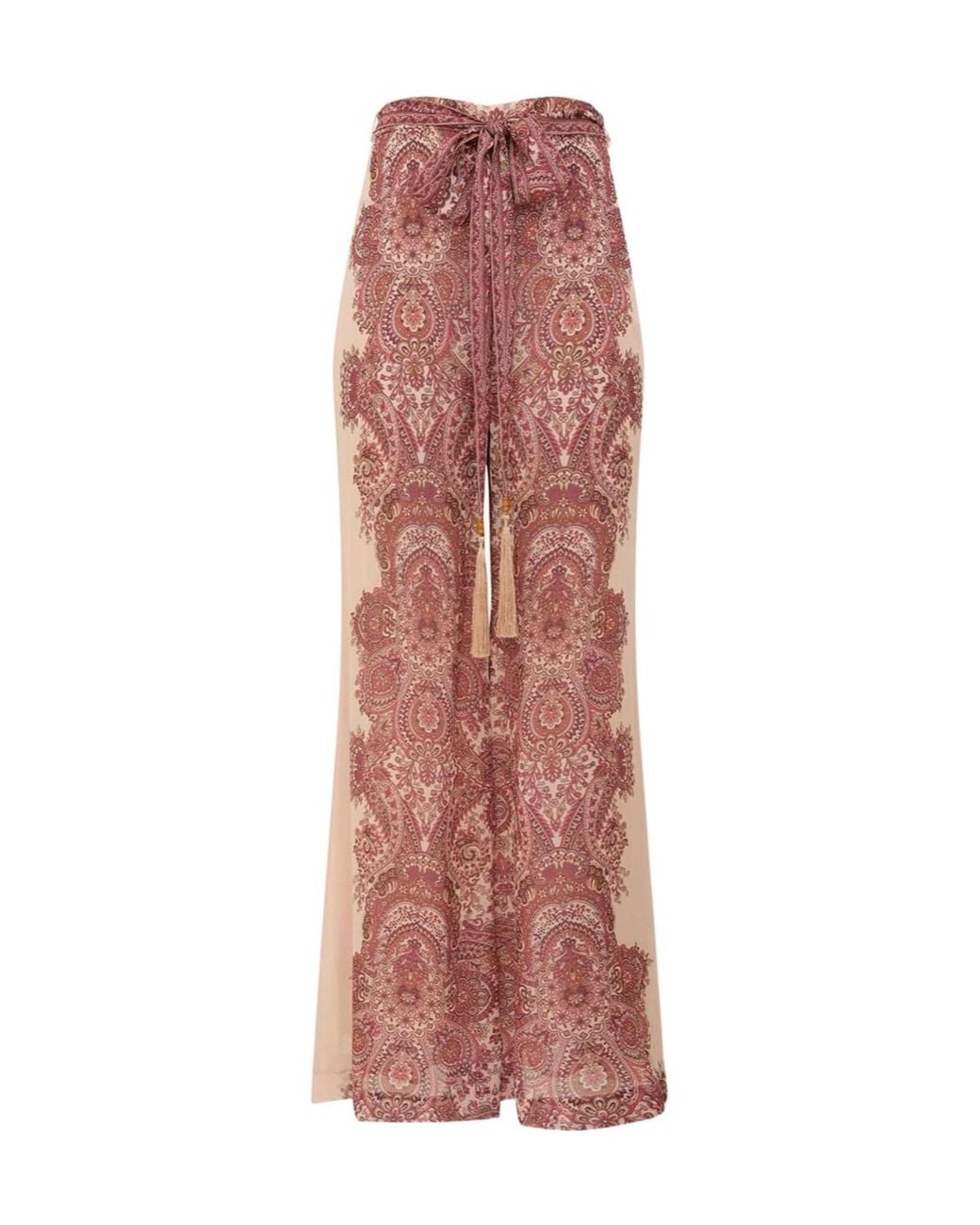 Zimmermann Pink Clash Georgette Pant