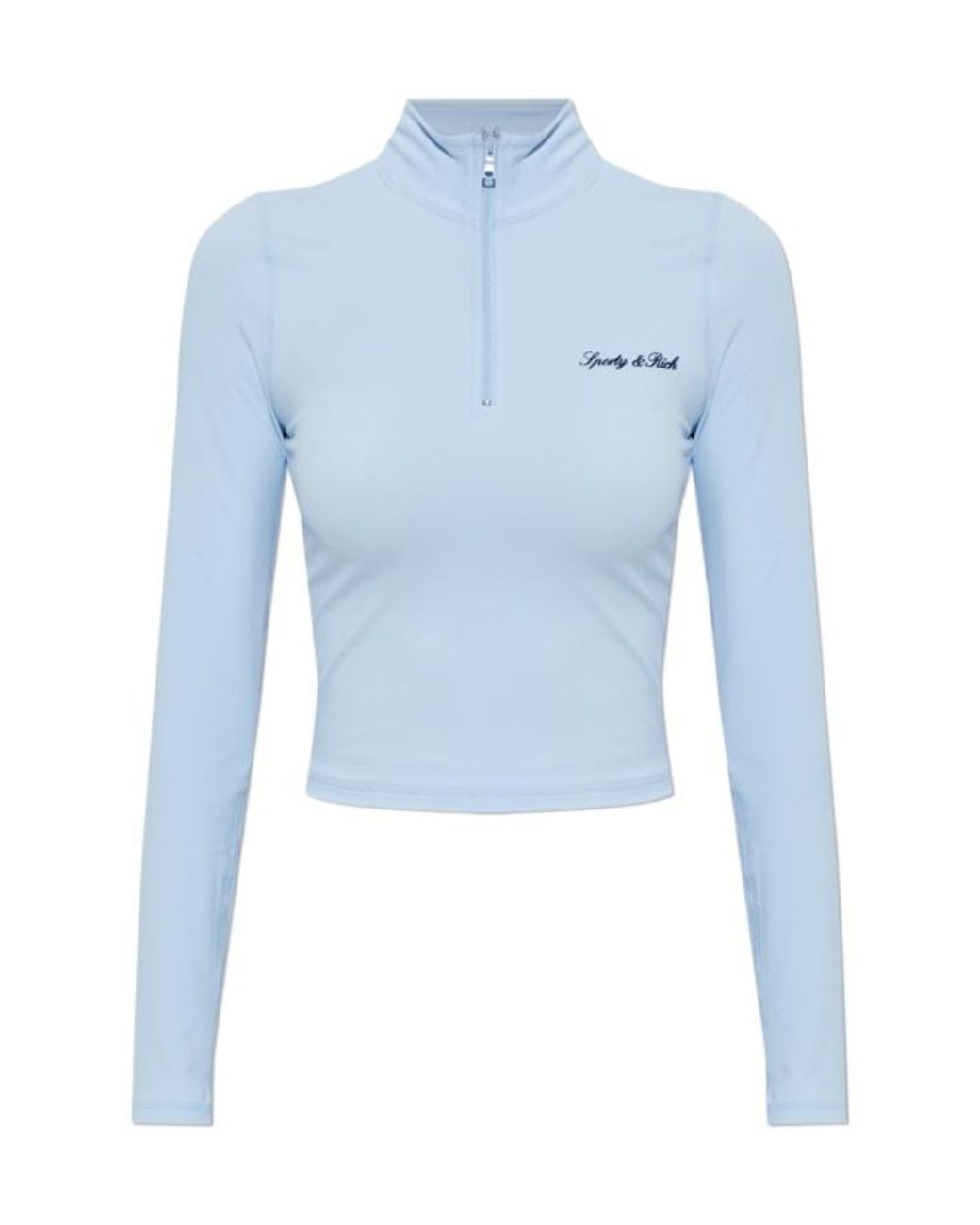 Sporty & Rich Blue Long-Sleeved Top