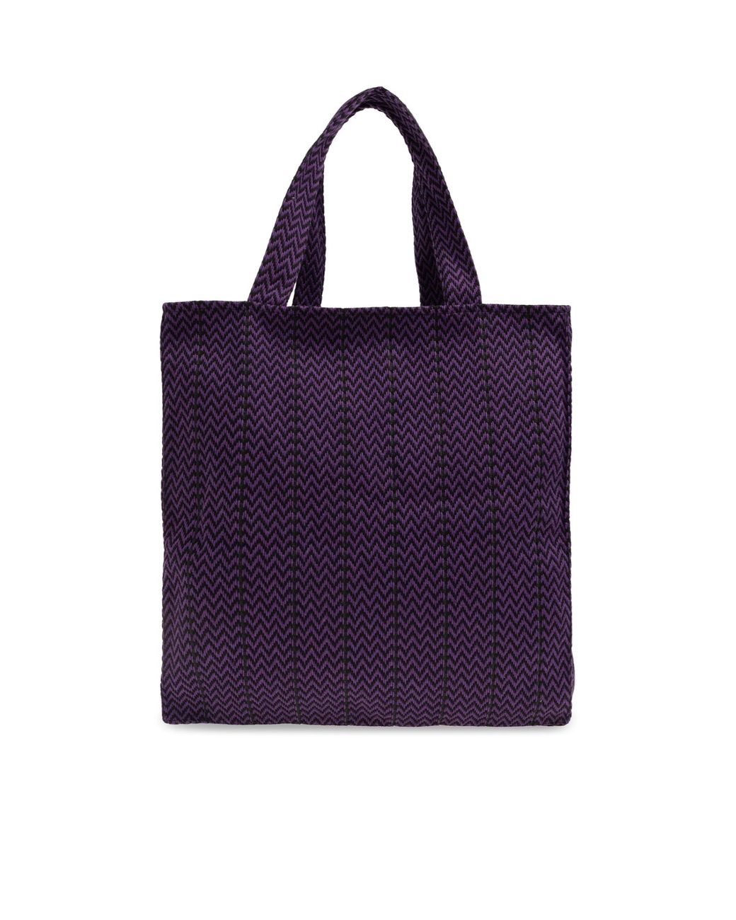 Lanvin Blue X Future Logo Embroidered Interwoven Tote Bag for men