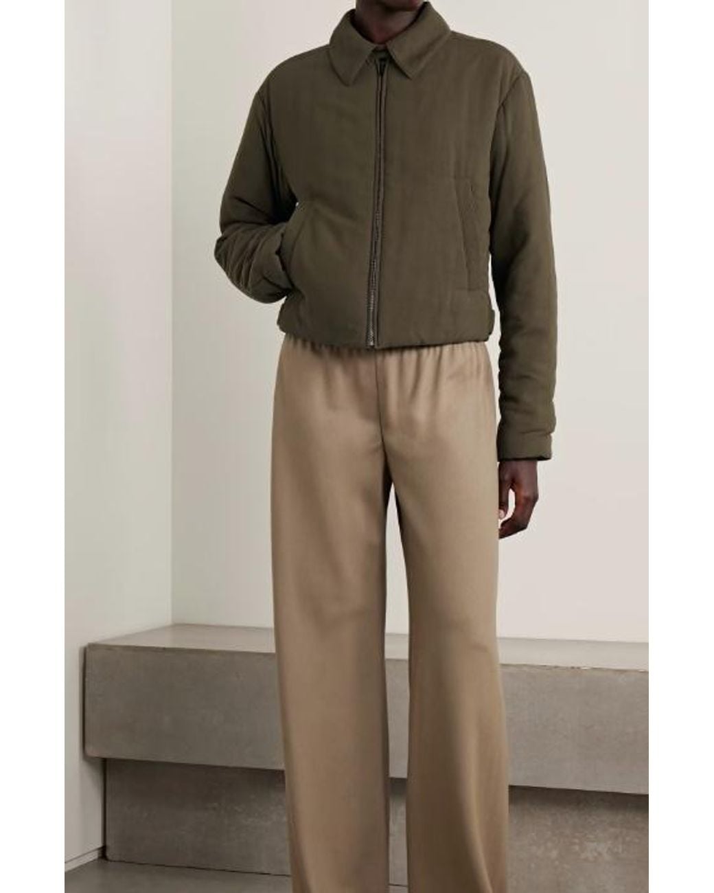 The Row Green Nerys Bomber Jacket