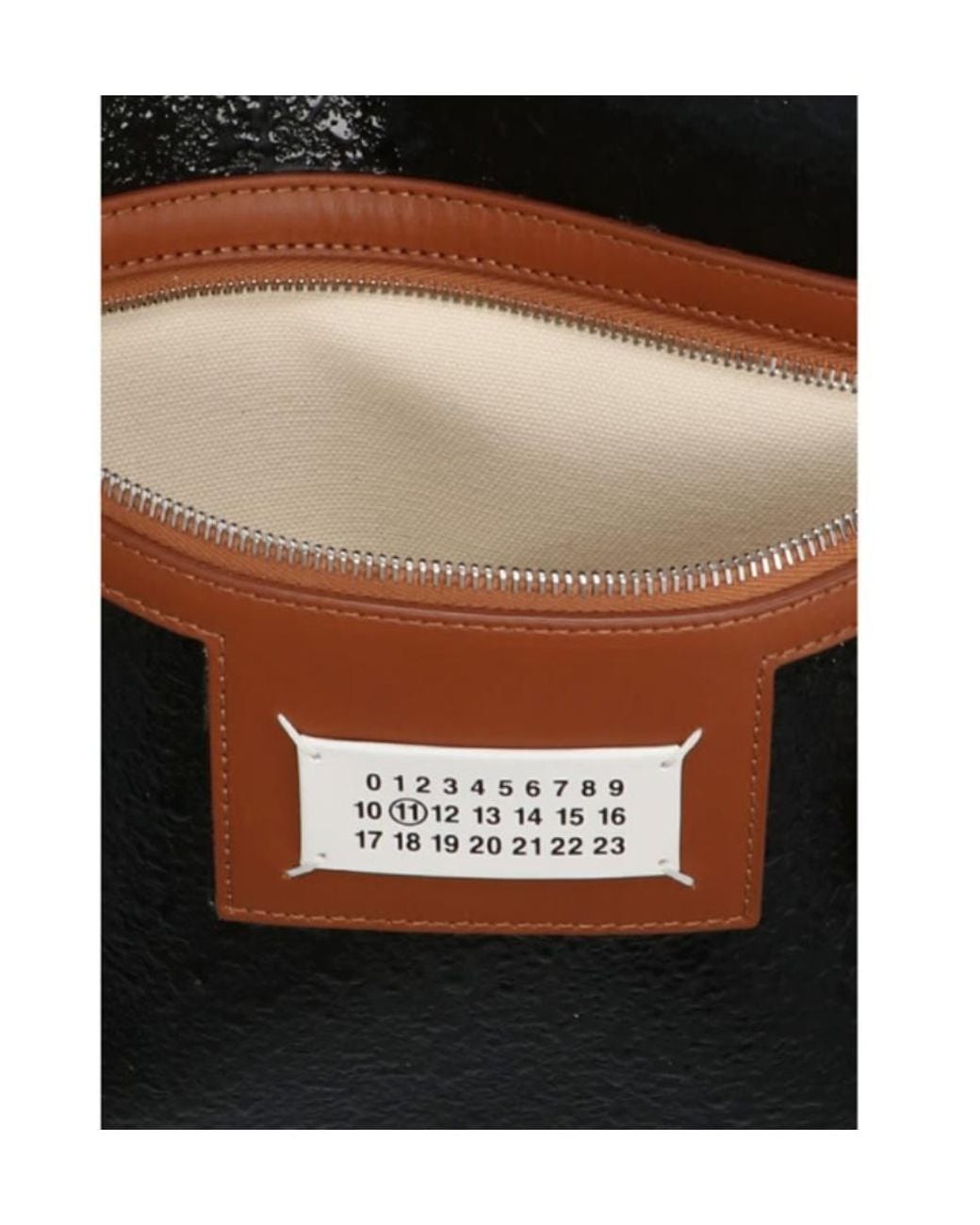 Maison Margiela Black Bottle-Cap Coated Tote Bag for men