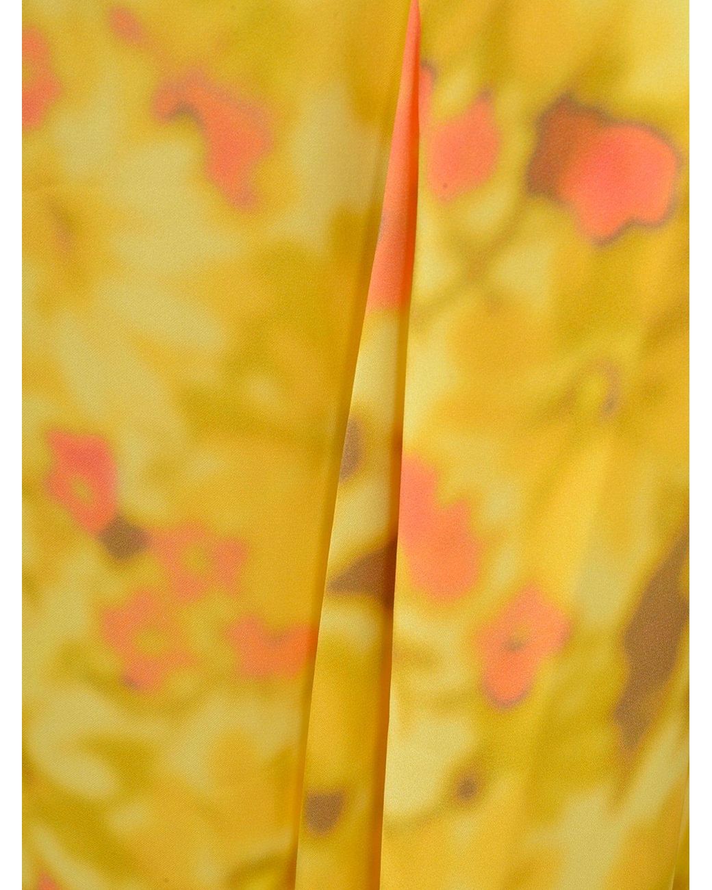 Acne Yellow Sleeveless Midi Dress
