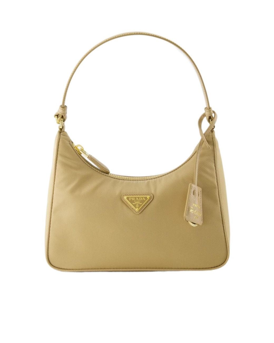 Prada Natural Re-Edition 2005 Re-Nylon And Saffiano Mini Bag