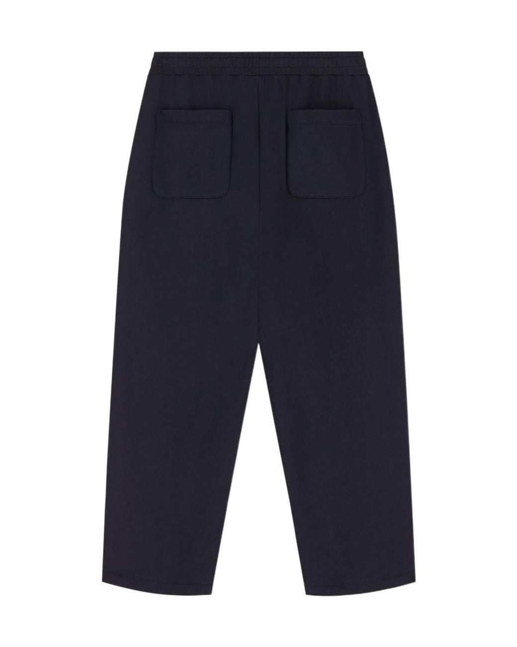 Emporio Armani Blue Logo-Patch Track Pants for men