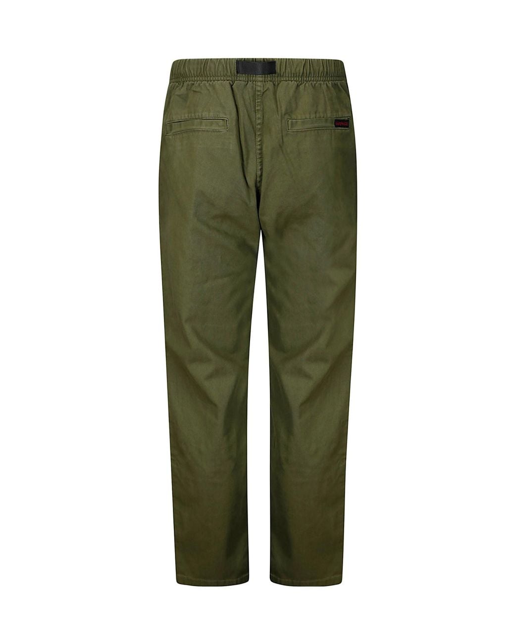 Gramicci Green Elastic-Waist Straight-Leg Pants for men