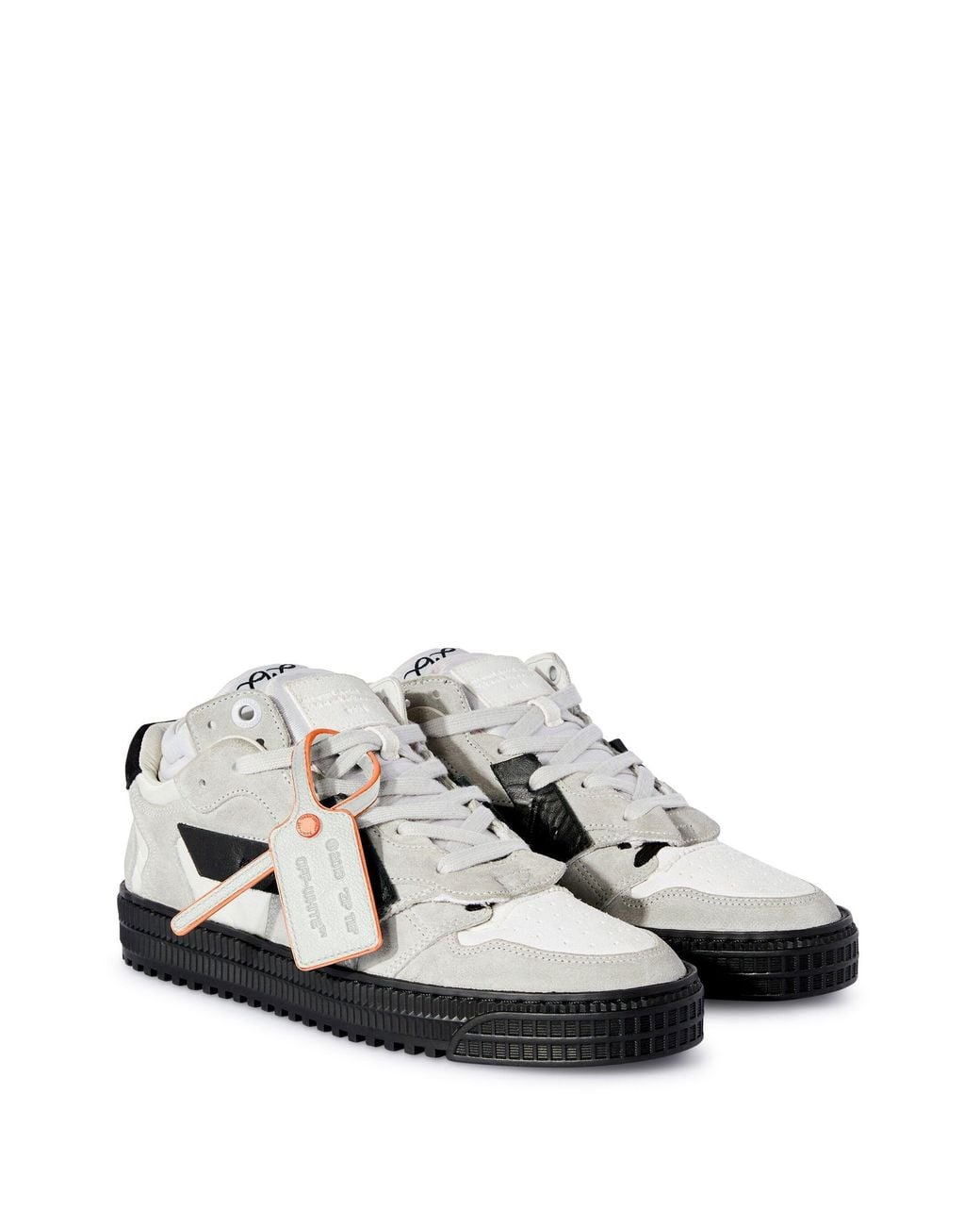 Off-White c/o Virgil Abloh White Floating Arrow Lace-Up Sneakers for men