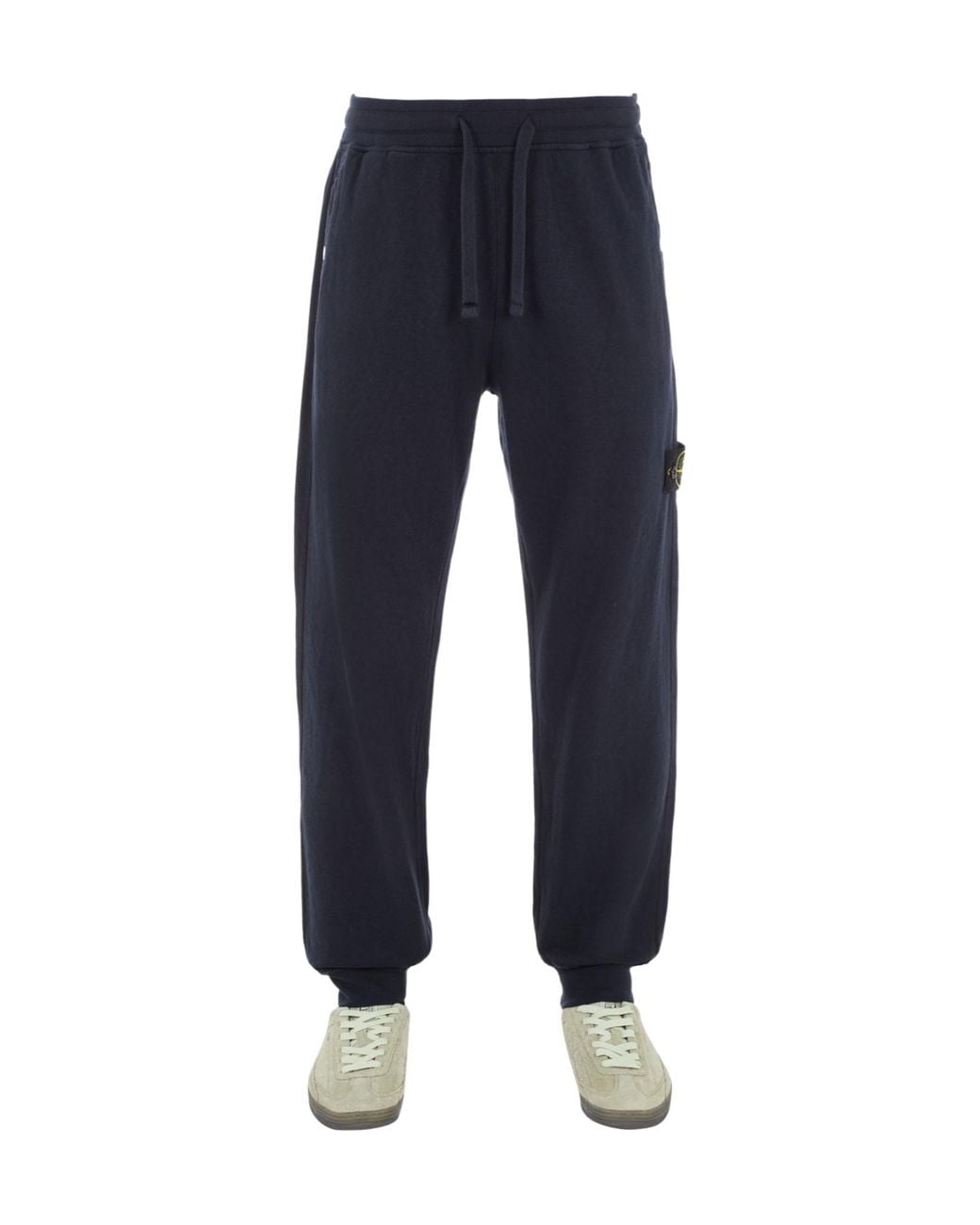 Stone Island Blue Compass-Badge Track Pants for men