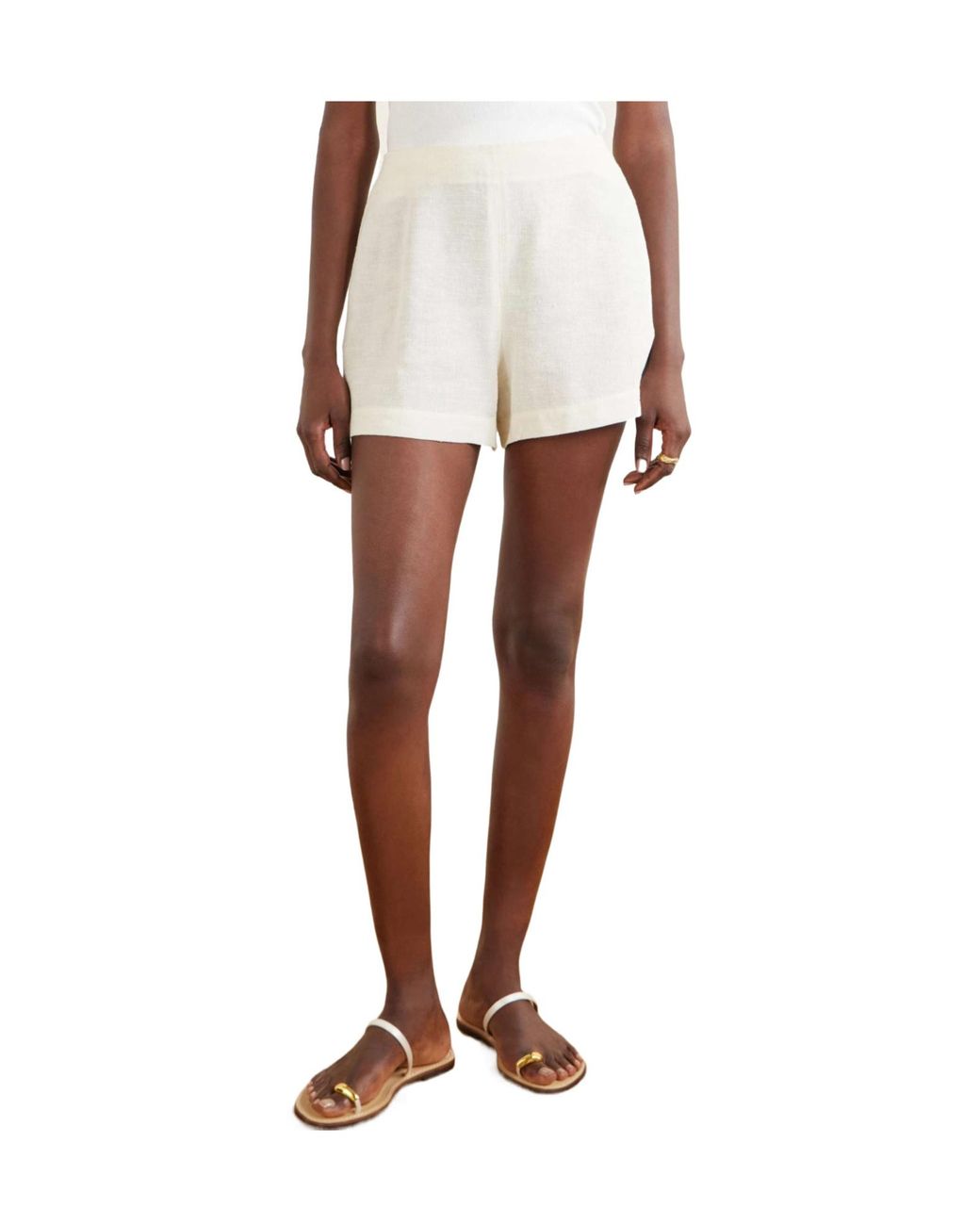 Lisa Marie Fernandez White Canvas Shorts