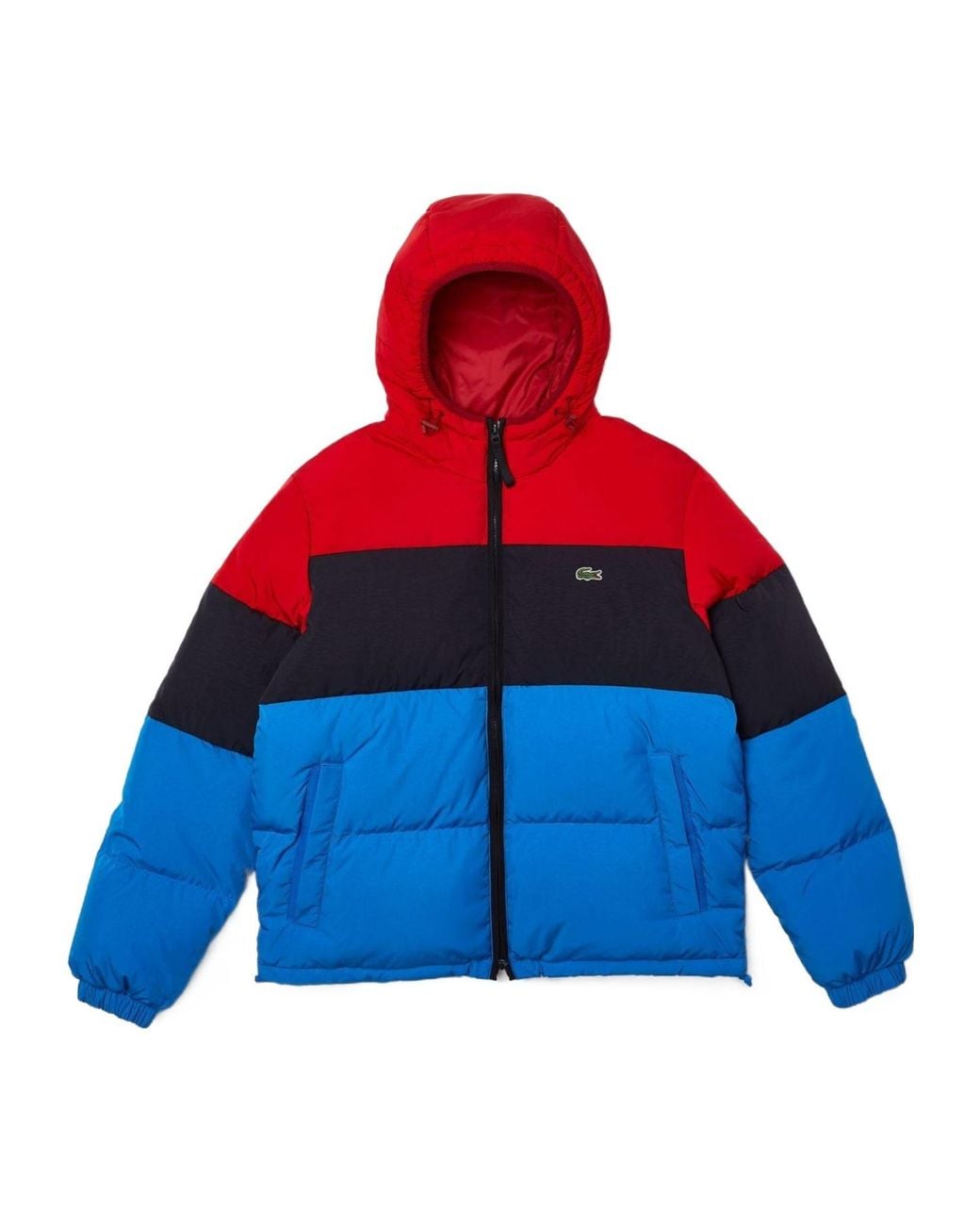 Lacoste Blue Lightweight Water-Resistant Puffer Jacket for men