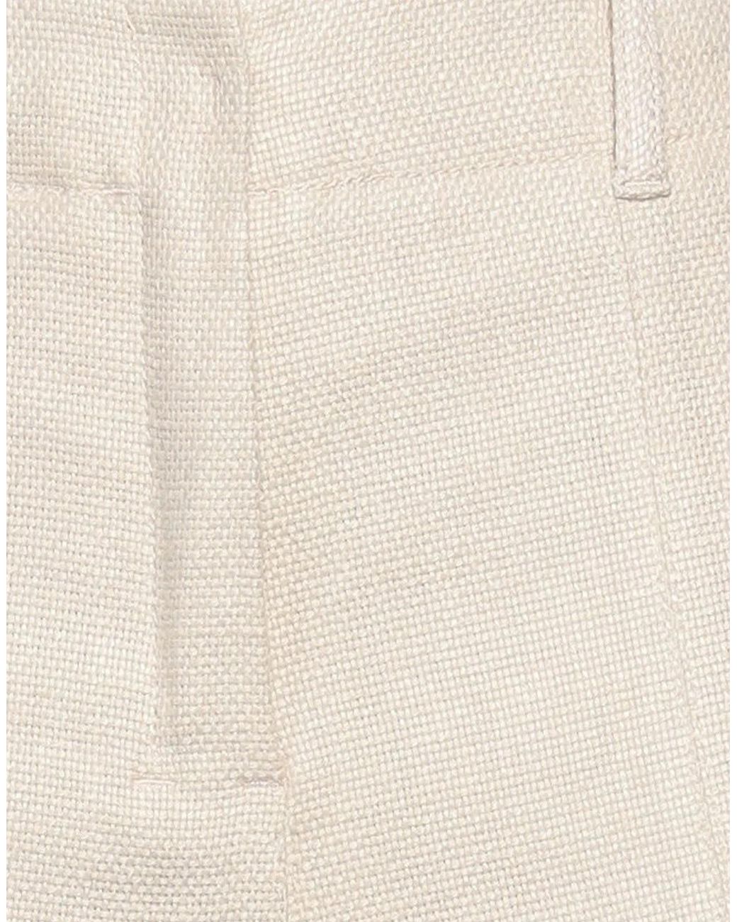 Max Mara White Solid Colour Casual Trousers