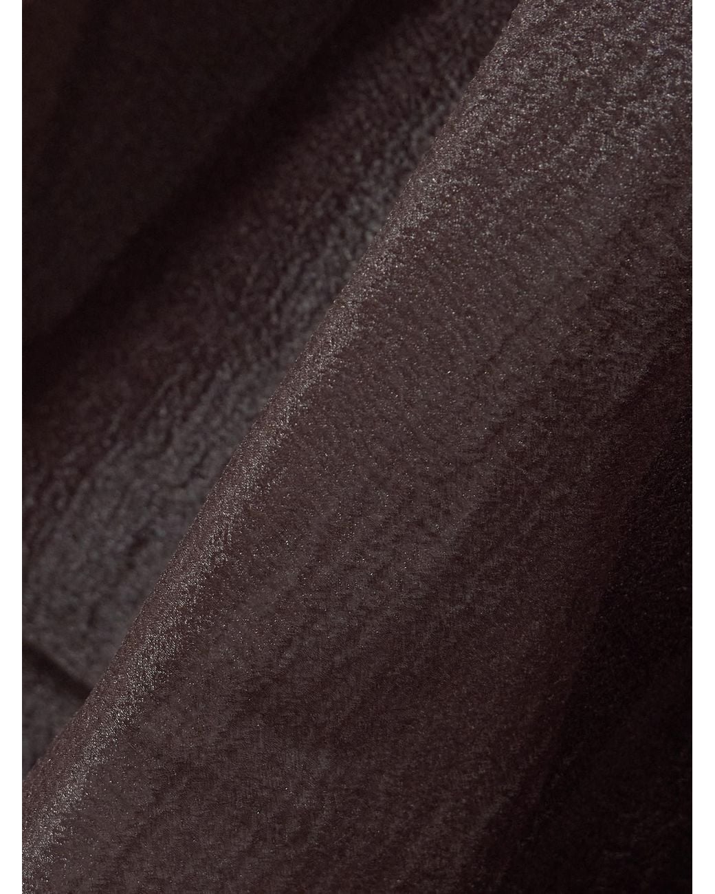 Staud Brown Tiered Organza Maxi Dress