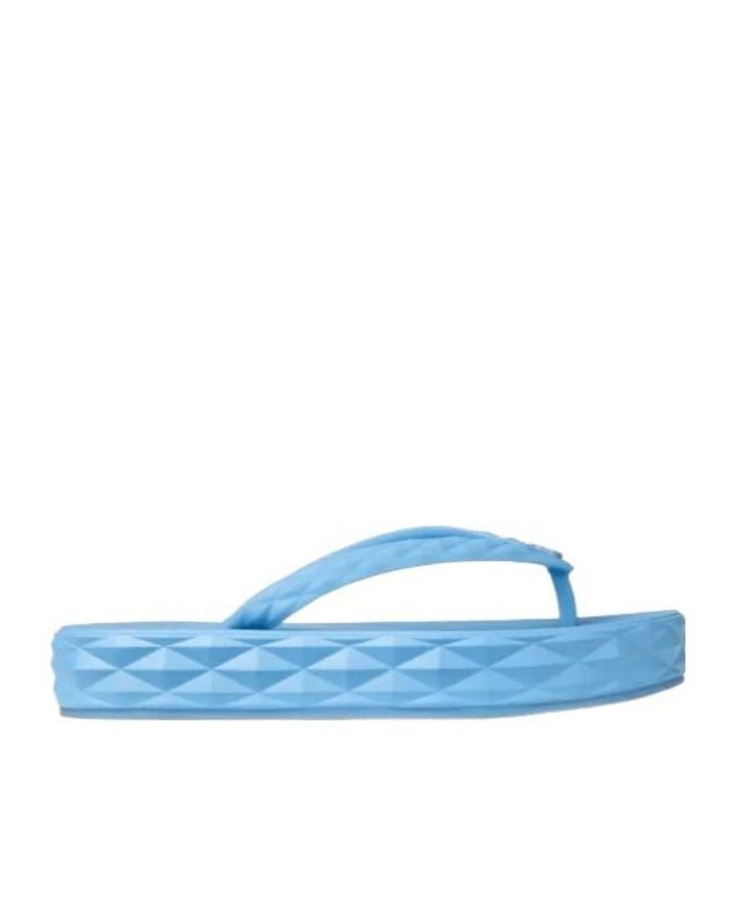 Jimmy Choo Blue Diamond Platform Flip-Flops