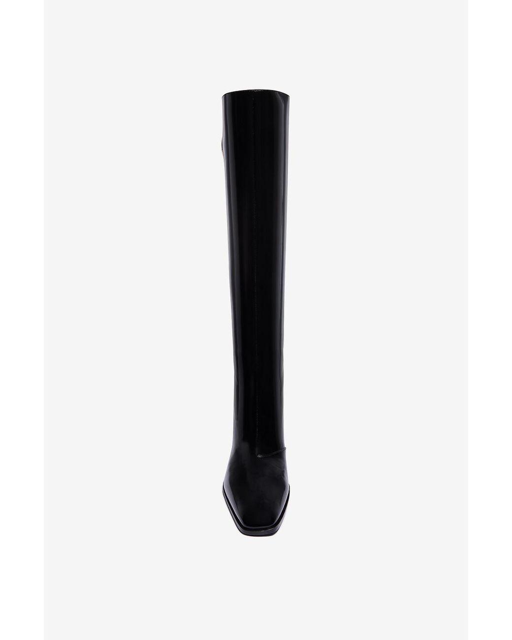 Saint Laurent Black Louis Square Toe Boots