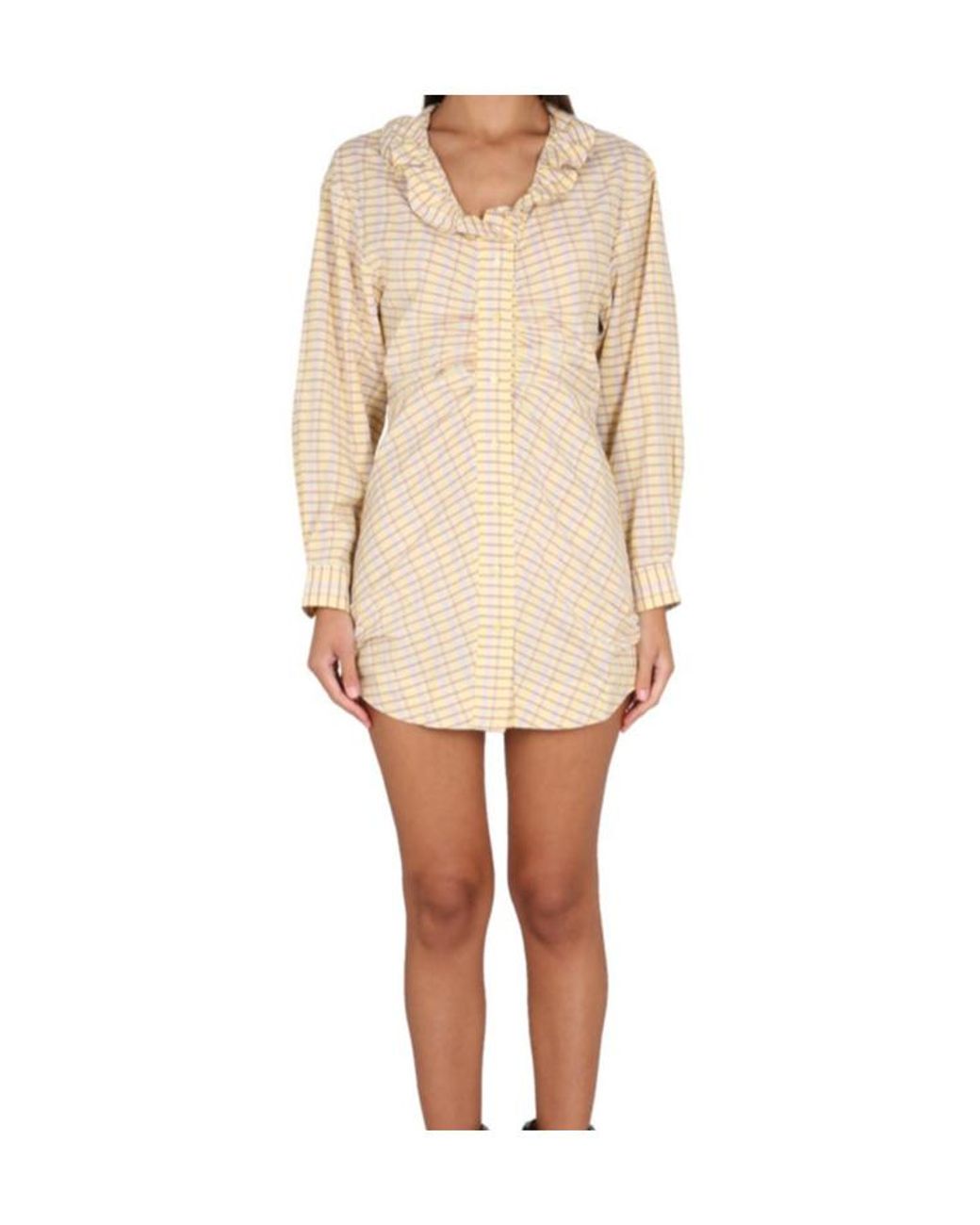 Isabel Marant Natural Long Sleeve Dress