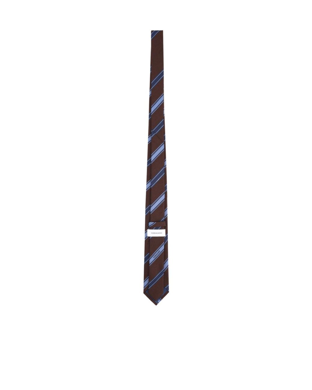 Ferragamo Blue Striped Tie for men