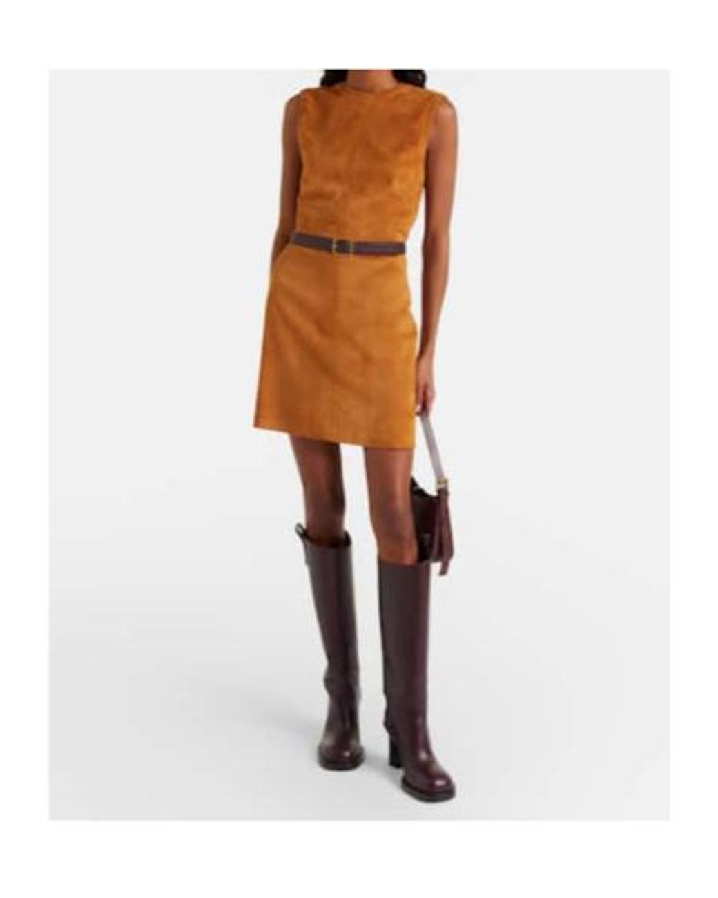 Stouls Brown Dollie Suede Minidress