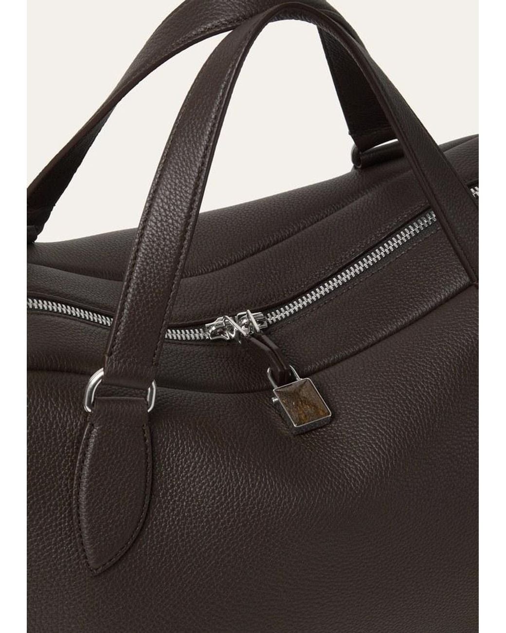 Loro Piana Brown Medium Needle Bag