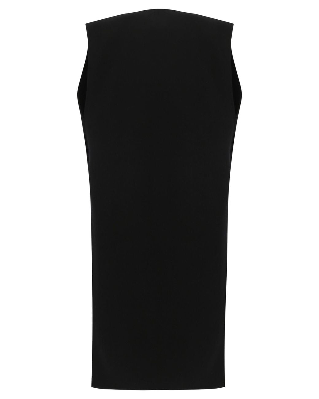 Valentino Black V-Neck Sleeveless Jacket