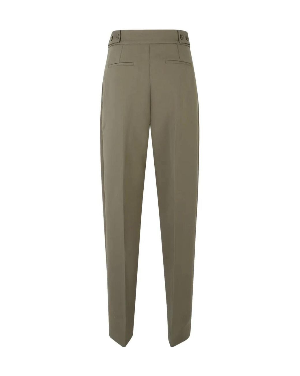 Frankie Shop Green Doyer Pleated Trousers
