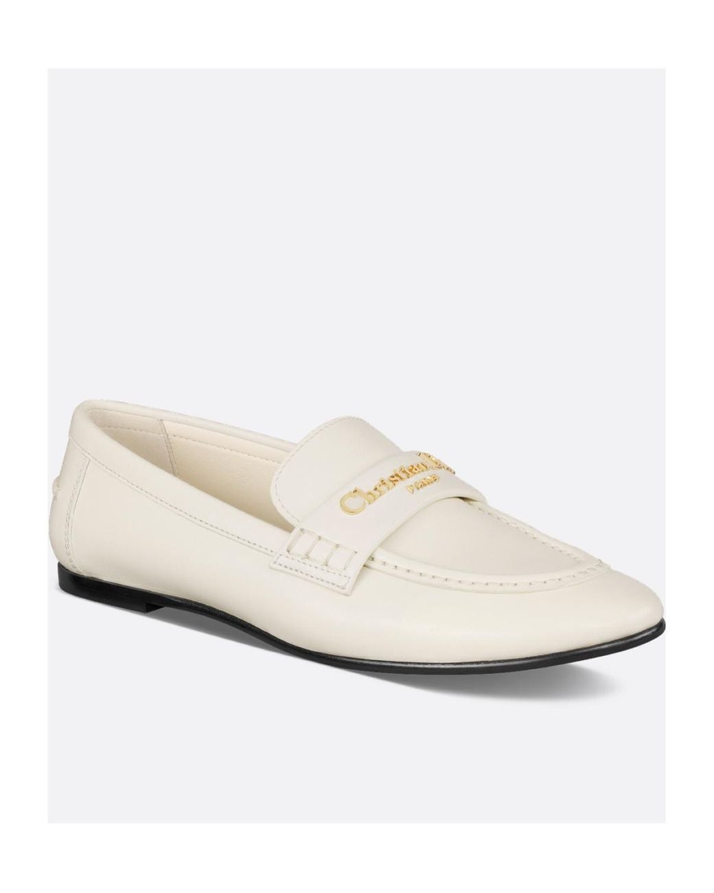 Christian Dior White Woven Leather Loafers for Men Dior Boy Loafer in White | Lyst main image 2