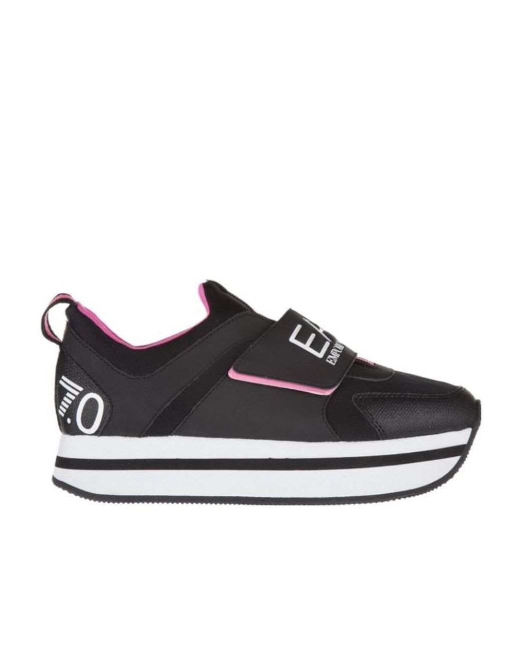 EA7 Black Logo Thick-Soled Leisure Sports Shoes