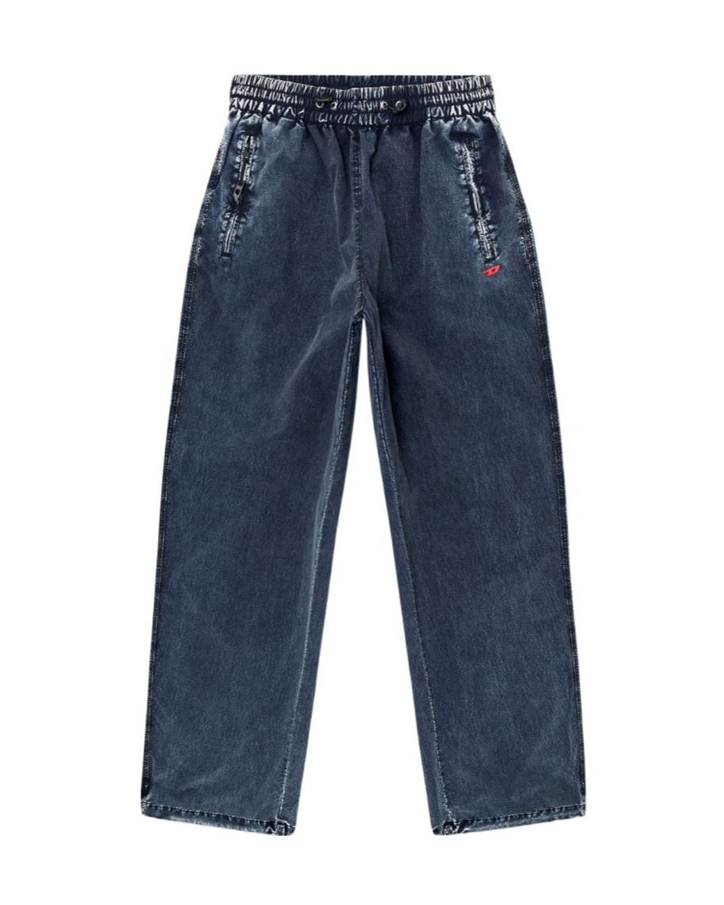 DIESEL Blue P-Apyri Wide-Leg Pants