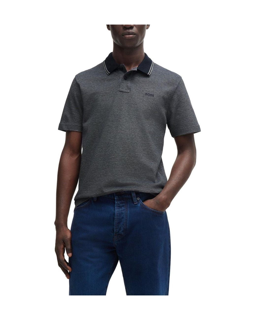 Boss Black Shortsleeve Polo Shirt for men