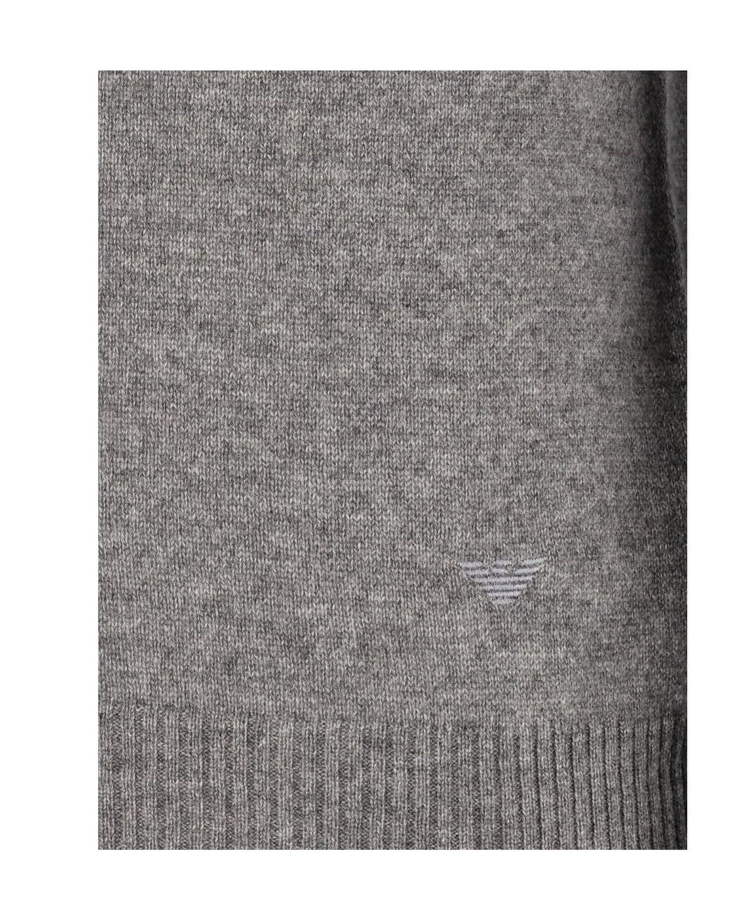 Emporio Armani Gray Turtleneck Sweater for men