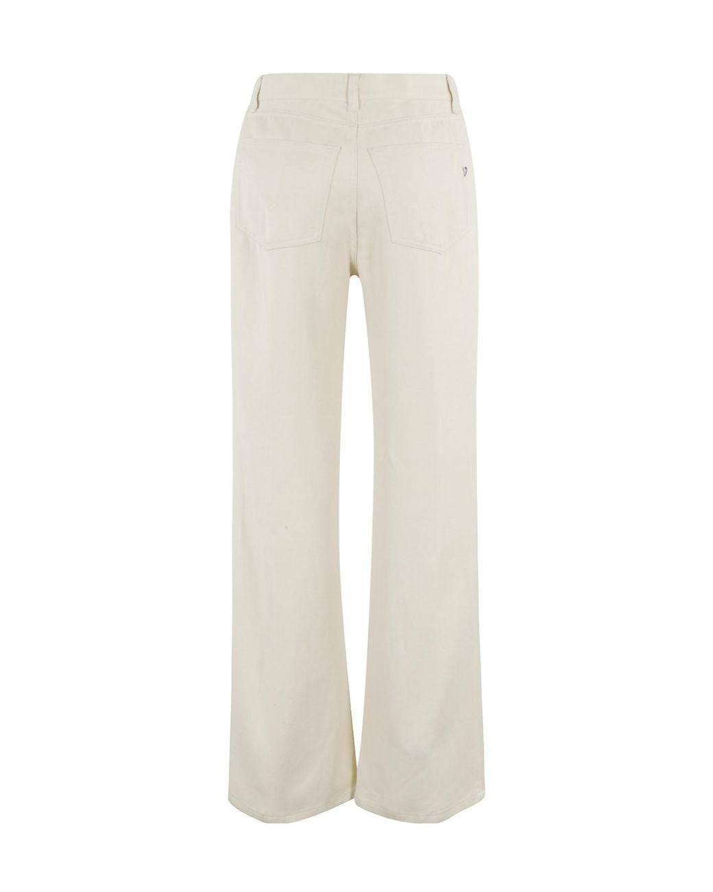 Dondup White Amber Wide-Leg Pants