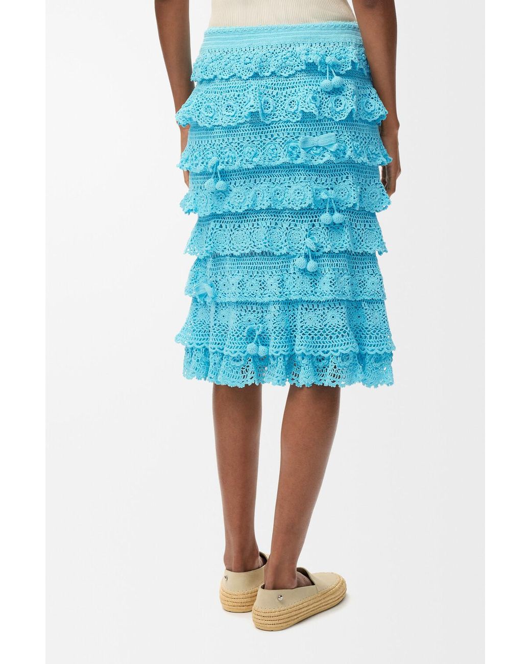 Loewe Blue Mid-Waisted Skirt