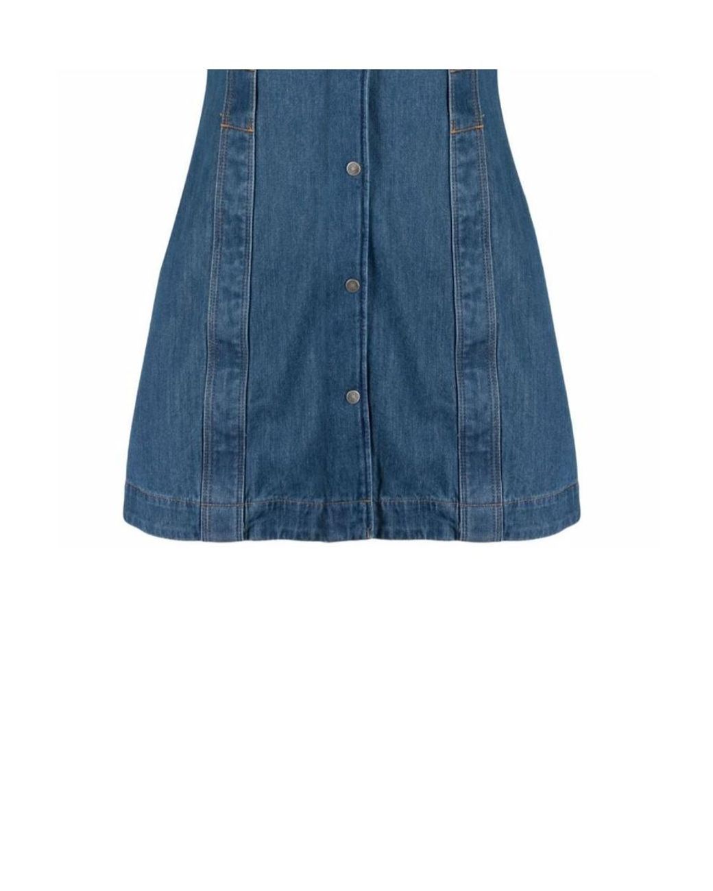 DIESEL Blue De-Amabel-Sp Denim Shirt Dress