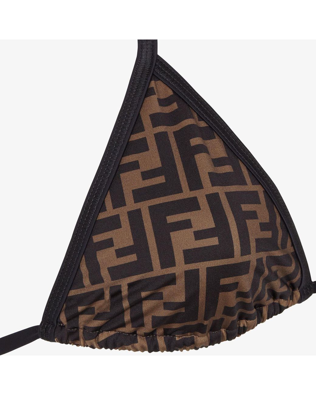 Fendi White Monogram Printed Two-Piece Bikini Set