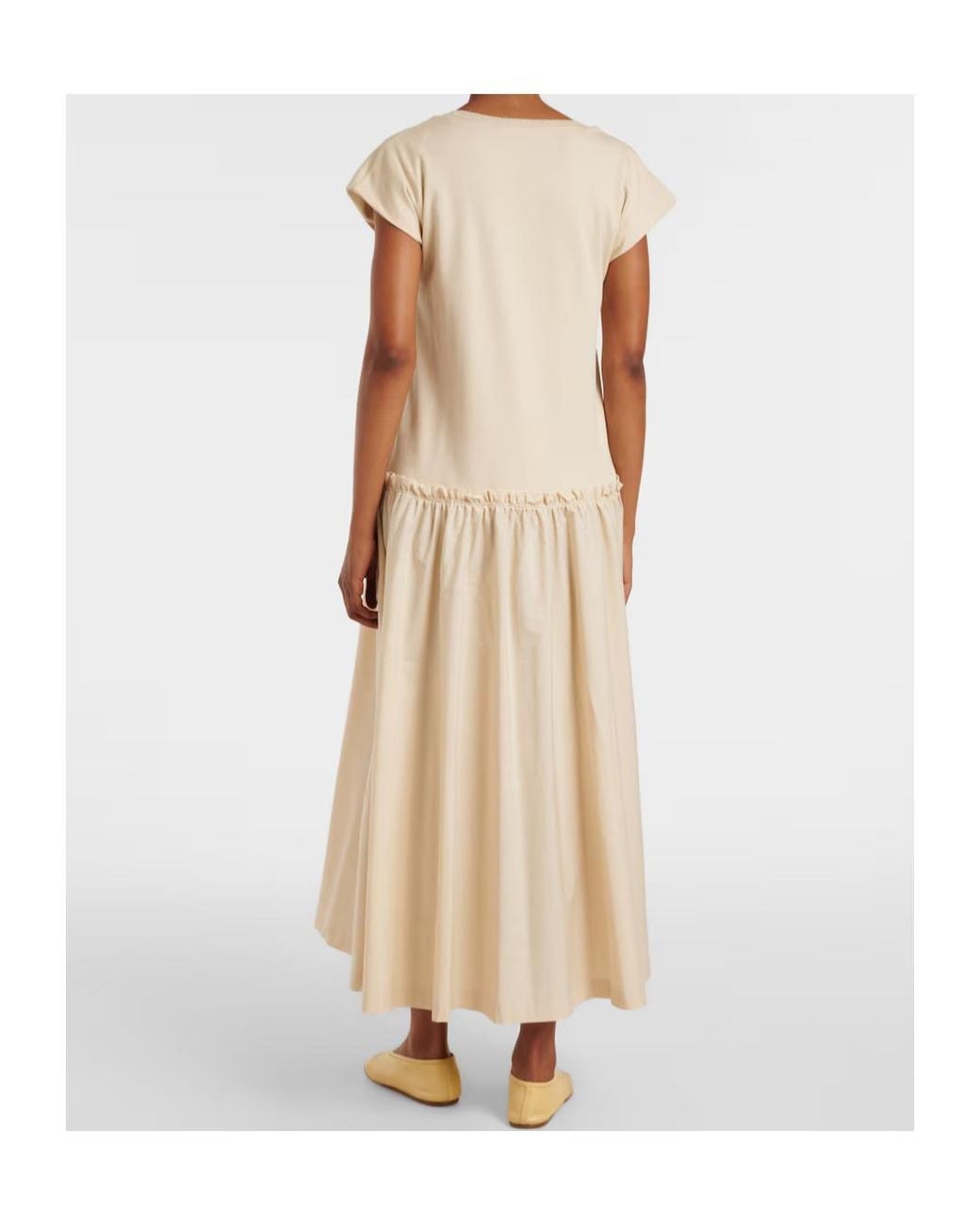 Joseph Natural Pleated Detail Dress