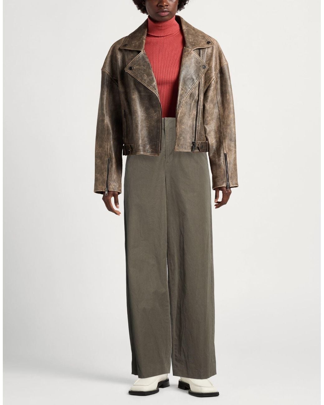 Rag & Bone Gray Plain Colour Casual Trouser