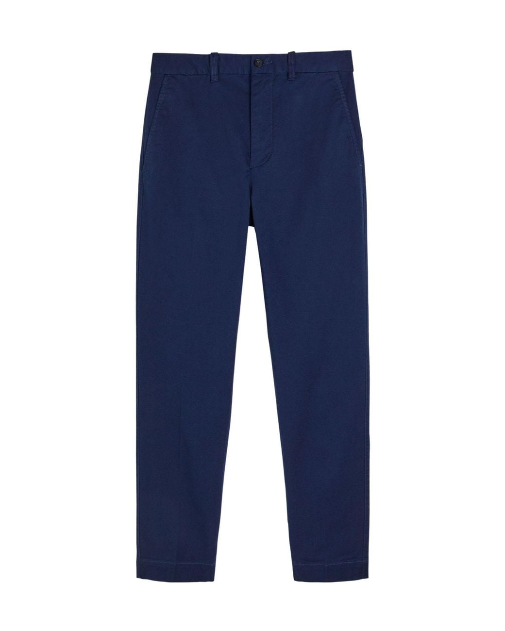 Polo Ralph Lauren Blue Straight Leg Cotton Trousers