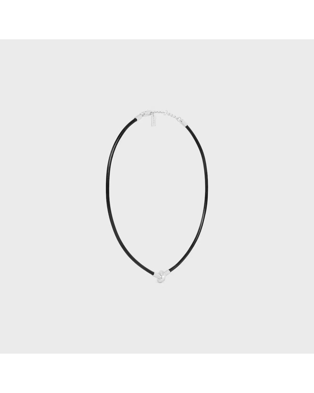 Céline Metallic Knot Necklace for men
