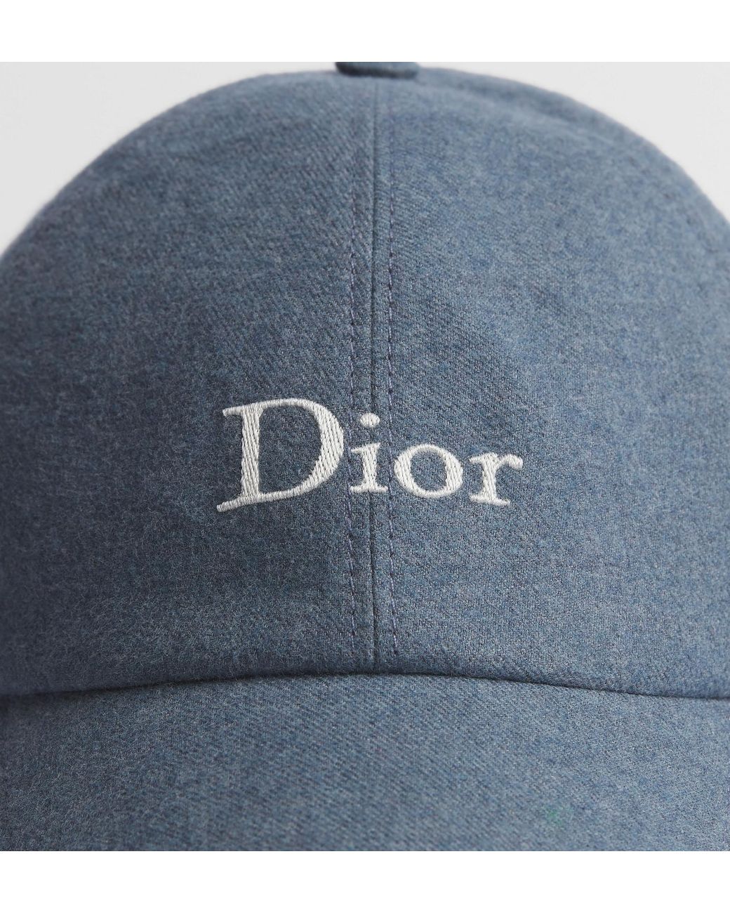Dior Blue Homme Stonewashed Flannel Cap for men