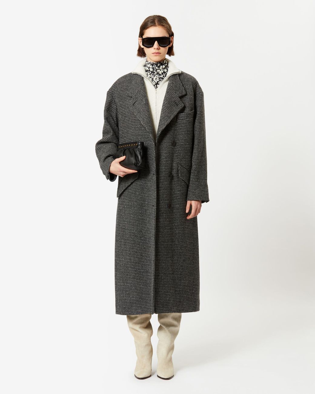 Isabel Marant Black Isabel Marant Étoile Sabine Straight Hem Coat