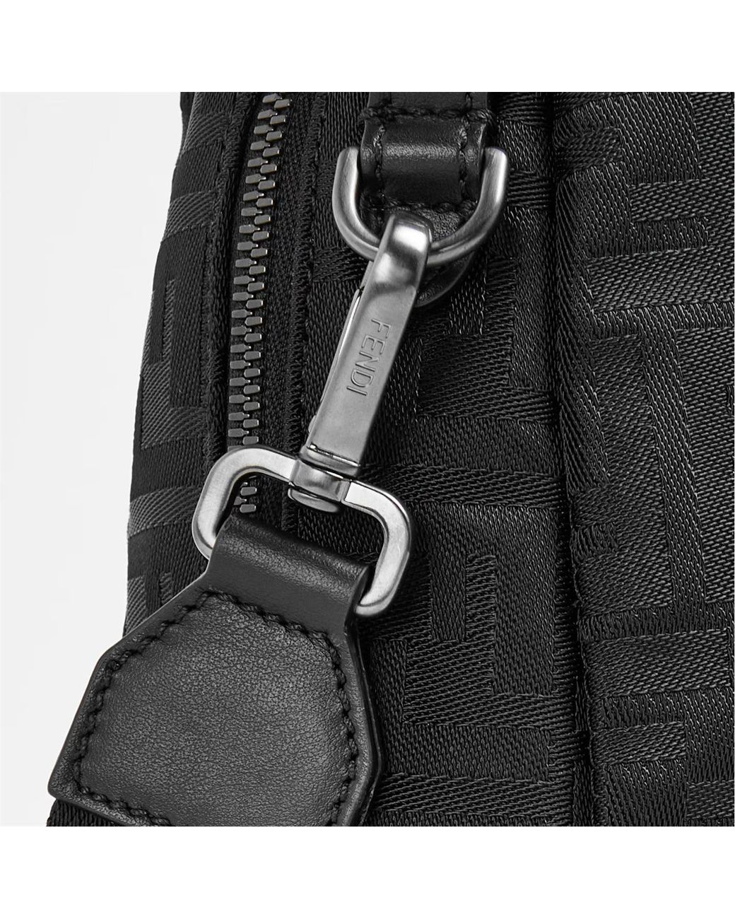 Fendi Black Logo Shoulder Bag for men