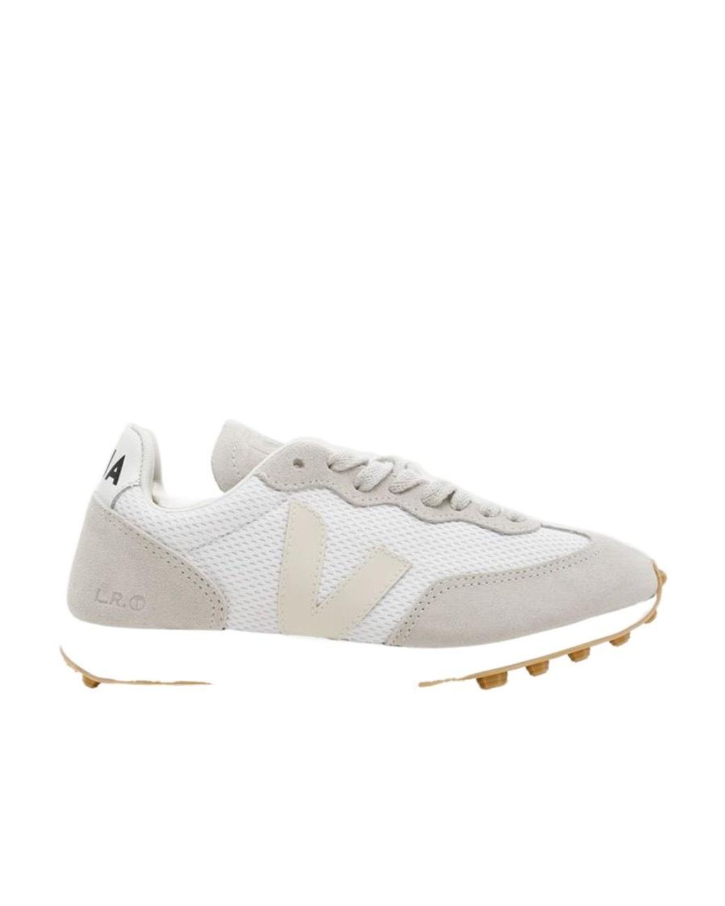 Veja White Logo Sports Shoes for men