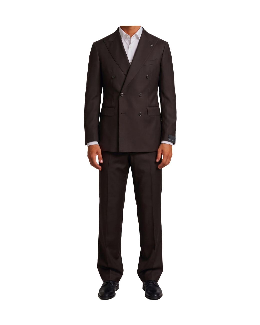 Tagliatore Black New York Double-Breasted Suit for men