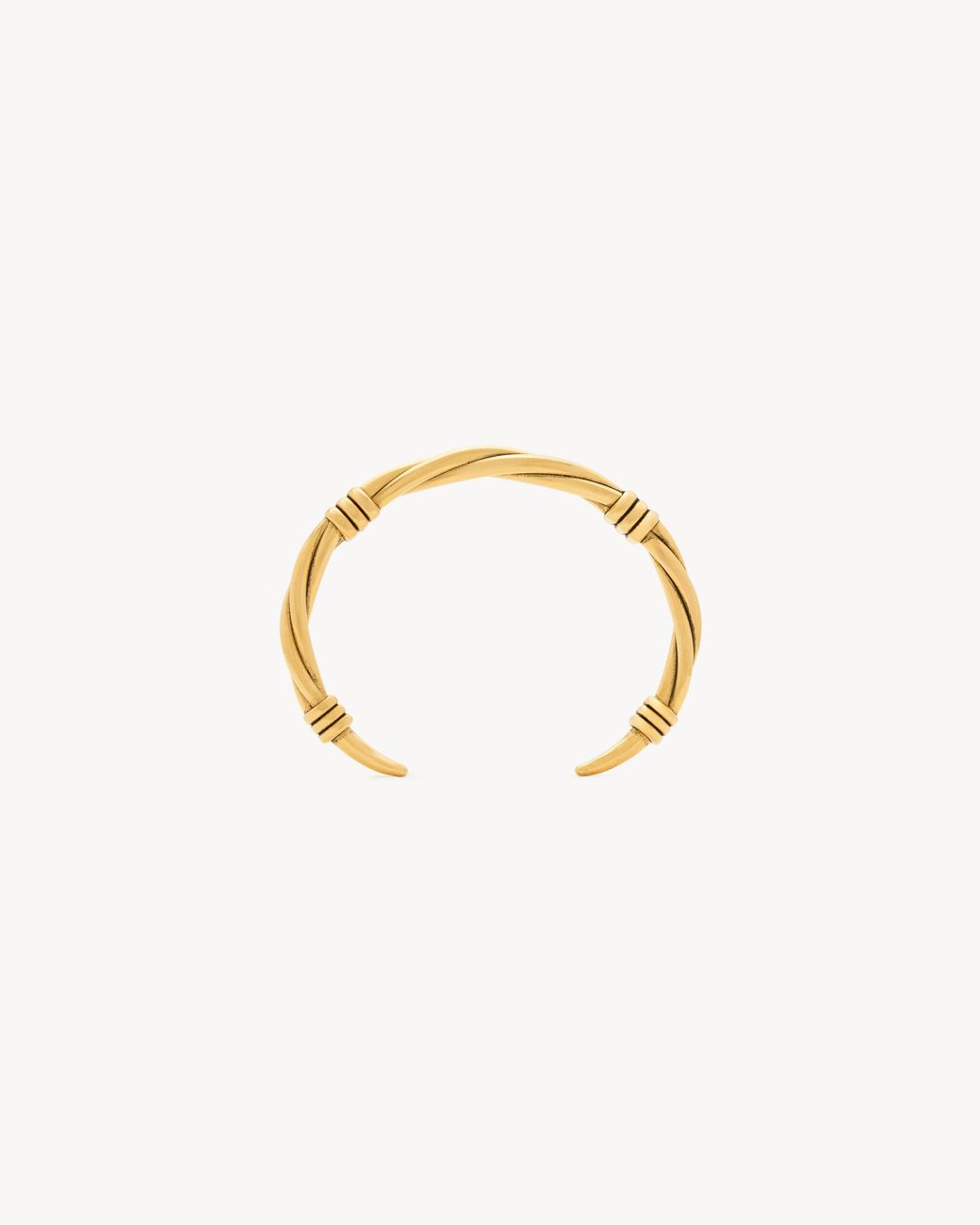 Saint Laurent Metallic Twist Cuff for men