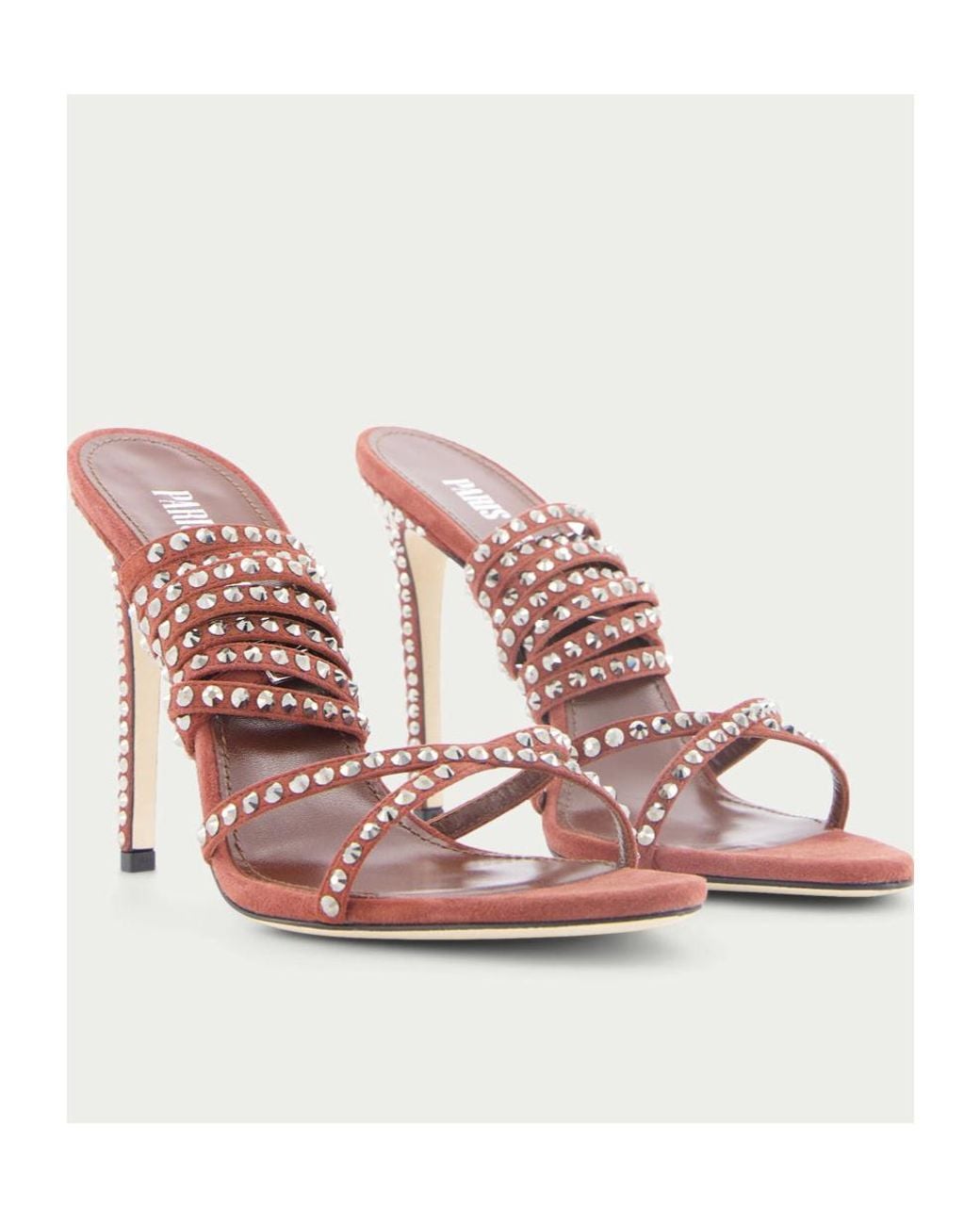 Paris Texas Pink Holly Zoe Embellished Ankle Strapped Sandals