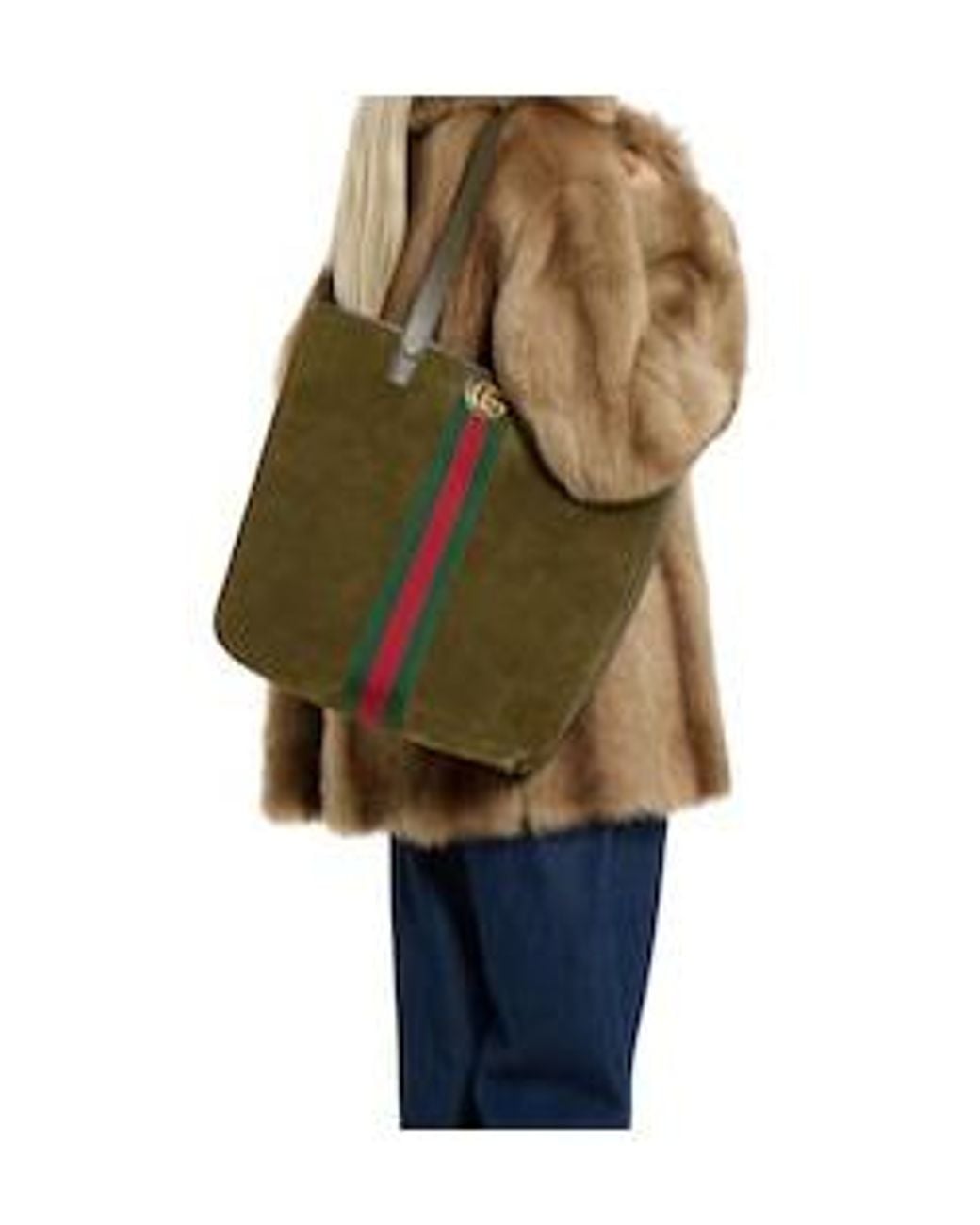 Gucci Green Ophidia Medium Tote Bag for men